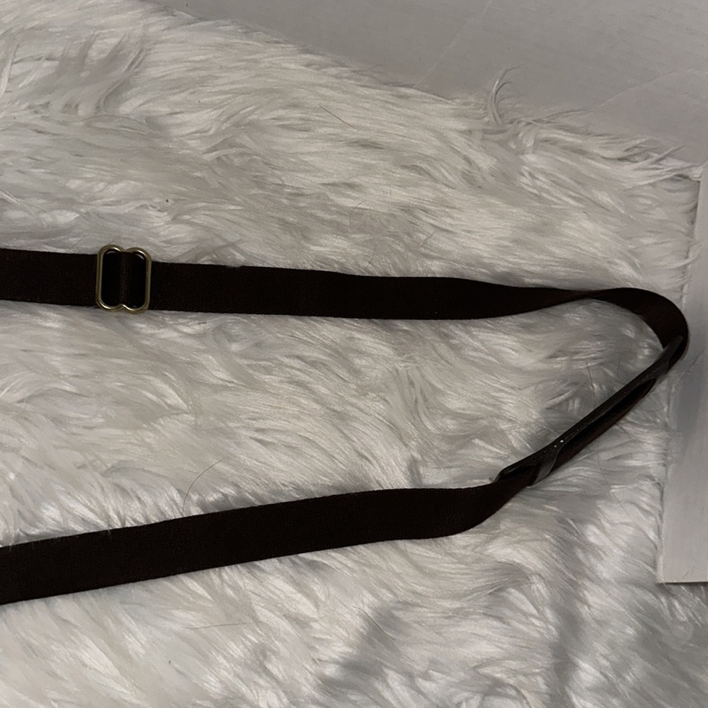 Coach Dark Brown Signature Canvas Crossbody with Gold Hardware - Picture 9 of 14